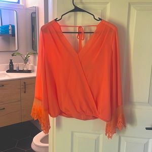 Blouse orange. Used once perfect condition